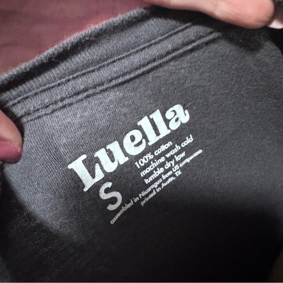 Luella Dolly Parton Vibes Gradient T-shirt Sunset Ombré Pink Orange Black Small - Picture 6 of 6